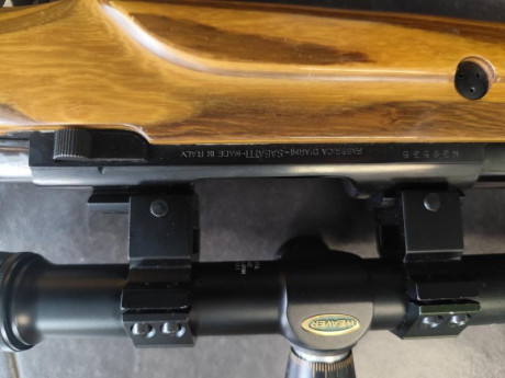 Se vende este rifle con dos culatas" anschutz adaptada" y visor weaver T36 curz fina y dot. 11