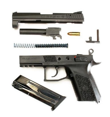 Calibre: 9 x 19 Lugger Parabellum
• Capacidad de cargador: 16 rondas
• Longitud total: 185 mm
• Largo 00