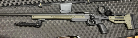 Remington 700 Police 338 lapua magnun:
-Disparador triggertexh
-Chasis oryx 
Posibilidad de entregar con 02