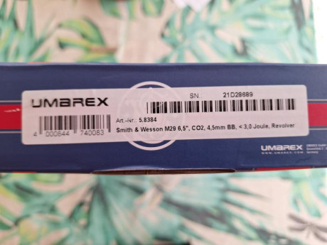 Bueno días compañeros,

Pongo a la venta este magnífico revólver Co2 Smith & Wesson M29 6,5" 10