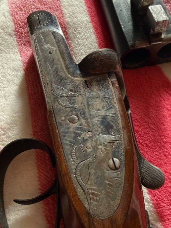 Escopeta paralela TIKKA Cal 12 
• Usada para la caza, funcional. 
• Incluye: - Funda de transporte   
• 00