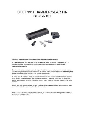 Por cese de la actividad deportiva, sigo vaciando el armero....
Lote de herramientas Brownells para el 11