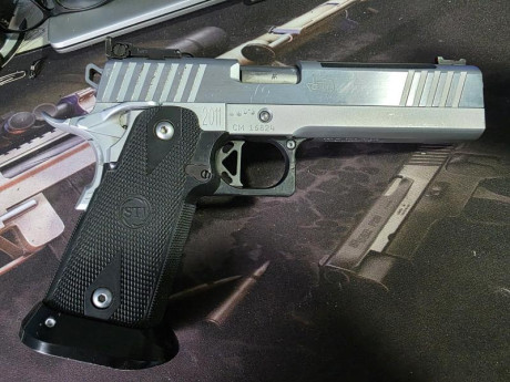 Hola vendo STI edge de 9mm.
Con 4 cargadores, y recambios, y si también te interesa la platina de poner 01