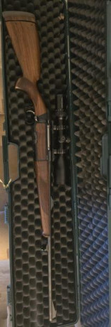 Buenas.
Vacio armero y pongo a la venta varias armas;
- STEYR MANNLICHER luxus 30-06. Gatillo pelo francés, 02