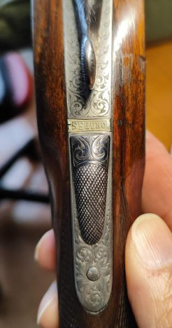 Se ofrece a la venta una escopeta Victor Sarasqueta Modelo 216 HH Hispania, calibre 12, una pieza clásica 61