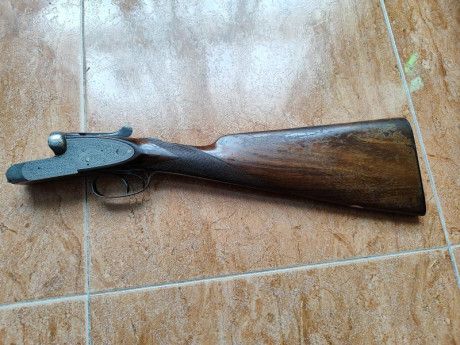 Se ofrece a la venta una escopeta Victor Sarasqueta Modelo 216 HH Hispania, calibre 12, una pieza clásica 91