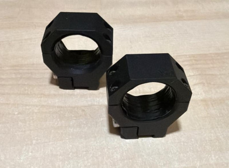 Buenas tardes
Vendo estos dos conjuntos de anillas para visor
Diámetro tubo: 30mm
H:30mm
Aptas para carril 01