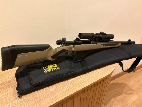 RESERVADO - rifle SAVAGE 110 SCOUT en calibre 308 Winchester, en estado de estreno, se ha realizado 10 70