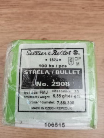 Vendo caja de 100 puntas 147 grains de S&B más otras 20 del mismo peso y características

25€ envío 02