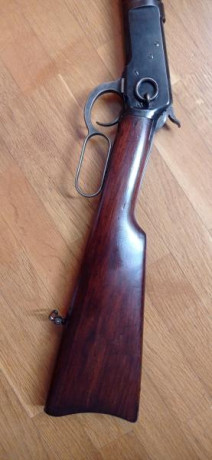 Vendo rifle,Winchester 1892 fabricado en 1908.
Calibre 44/40. 
Curioso ejemplar con engarce de bayoneta 40
