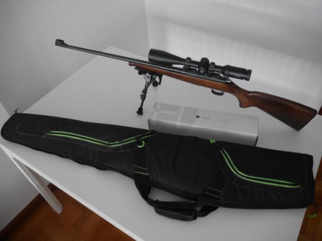 Vendo CZ452 2E ZKM más visor, bípode y funda

La carabina está en perfecto estado. La vendo por no usar. 02