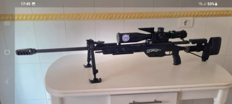 Vendo rifle Steyr Mannlicher SSG08, calibre 338 lapua Magnum.
Sin visor y sin niveles.
Con bípode Fortmeier 00