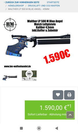 Buenas foro, busco pistola Walther LP500, si alguien piensa en desacerse de una le agradecería que me 131