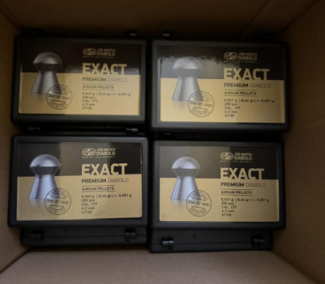 Buenas tardes
Vendo balines cal .177 (4,5mm) 0,547g
Cajas de 200un
21 cajas del lote 13500020 (4.200un)
23 11