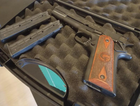 En venta maravillosa chiappa 1911-22 en calibre 22lr 
Usada solo para precision con una agrupacion muy 02