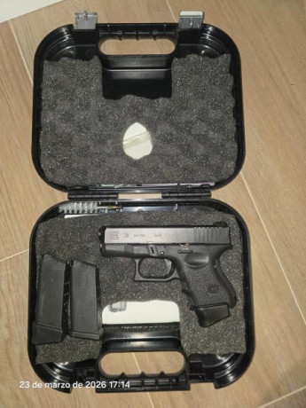 Buenas
Se vende Glock 26 3ª Gen,
9mm pb
2 cargadores de 12 y 1 cargador de 10
Guiada en A
Muelle de corredera 11