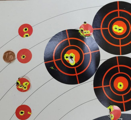 Bueno, para animar el foro un poco, propongo colgar fotos de dianas y arma usada para ello, pudiendo ser 100