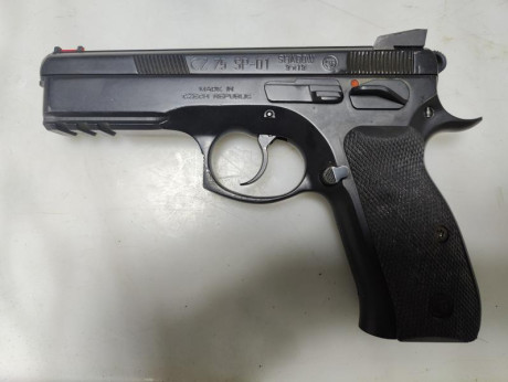 Muy buenas 
Vendo pistola CZ SP 01 SHADOW preparada para IPSC.
Todos los muelles nuevos. Seguro ancho. 00