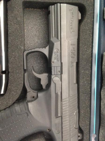 Vendo Walther P99 Cal. 9pb. en buen estado, apenas sin uso.
En su maletín y con dos cargadores. Precio 00