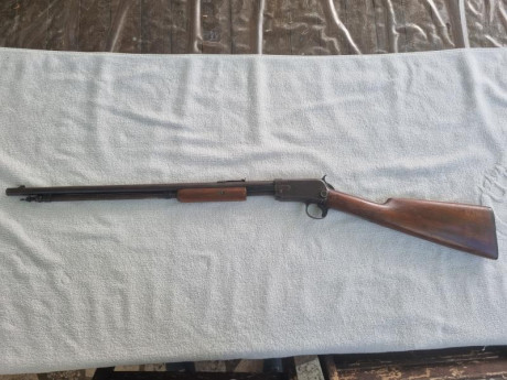 Hola, se vende carabina WINCHESTER 1906 del calibre 22 LR, 22 LARGO Y 22 SHORT en buen estado. Precio 02