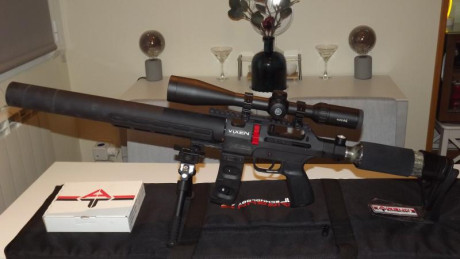 Vendo carabina AGT(AIRGUN TECHNOLOGY) Vixen long en calibre 5.5 (.22) casi nueva, tal y como se ve en 00