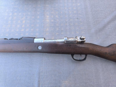 INUTILIZADA. Se vende carabina argentina modelo caballería 1909. 350€ mas portes. Preferible recogida 01