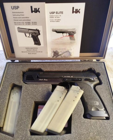    Buenas tardes.

Por necesidad de cupo pongo a la venta mi impecable y super precisa HK USP Élite de 22