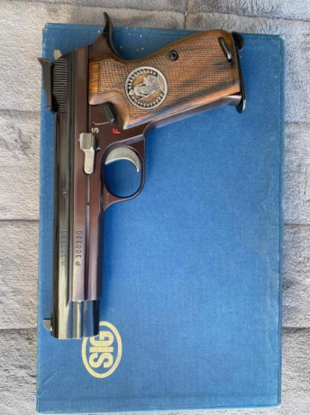 Se vende: pieza de colección o arma de fuego deportiva. SIG 210-1, calibre 9 mm Parabellum.

Gatillo deportivo.

alza 12