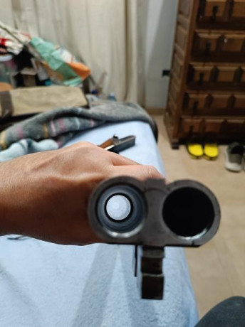 Vendo escopeta paralela corta marca Jabe del 12.

Largo total: 86 cm. sin la cantonera.
Cañones: 49'5 31