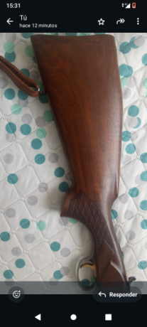 Vendo rifle exprés superpuesto Bettinsoli, calibre 9,3x74.
En perfecto estado. Monturas desmontables y 11