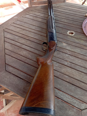 Vendo una escopeta Super Lamber, como de estreno, con anima 18´4, largo de cañón 70cm., selector de tiro 01