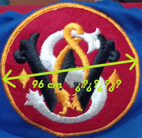 Precioso y vintage parche comprado en U.S.A. en una S&W shop en 1992.  Bordados en plan artesanal. 40