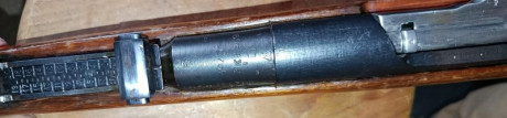 Fusil Mosin Nagant modelo 91/30, estado metal muy bueno, maderas con marcas de uso, no se ha restaurado, 02