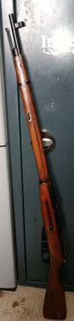 Fusil Mosin Nagant modelo 91/30, estado metal muy bueno, maderas con marcas de uso, no se ha restaurado, 01
