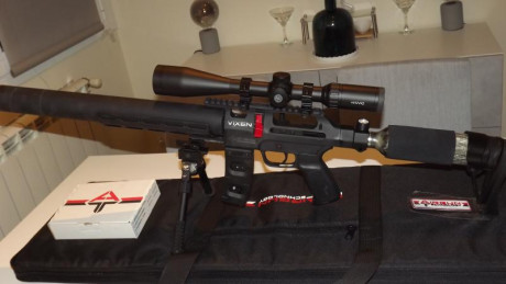 Vendo carabina AGT(AIRGUN TECHNOLOGY) Vixen long en calibre 5.5 (.22) casi nueva, tal y como se ve en 20