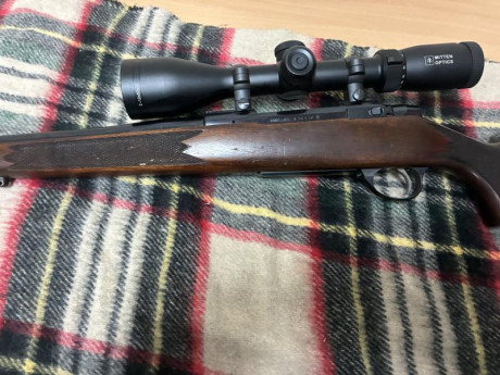 Vendo Sako L691 en calibre 30-06, lleva anillas fijas y visor mitten 2-12x50. La reticula iluminada falla. 00