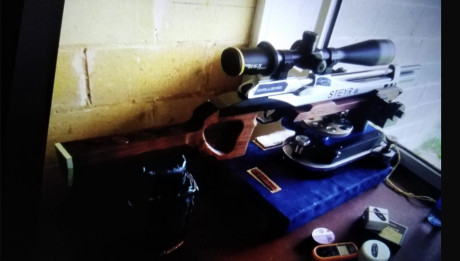 Saludos gente del foro, un amigo , Goyo, vende su preparadisima carabina Pcp para BR 25 , Steyr , con 10