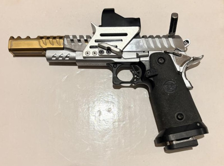 Vendo SPS Vista Star cromo,
Calibre 9mm, prácticamente nueva, muy poco uso, 3000 disparos, visor Toni 01