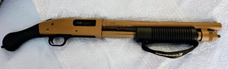 Vendo Mossberg 590 Shockwave Cerakote.
Está prácticamente nueva. La vendo, porque me voy de España por 12