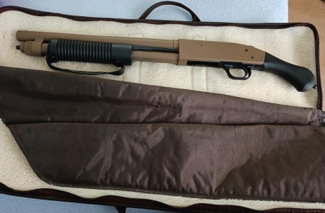 Vendo Mossberg 590 Shockwave Cerakote.
Está prácticamente nueva. La vendo, porque me voy de España por 20
