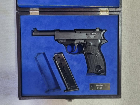 Se vende pistola Walther P38 del calibre 9 Parabellum con armazón de aluminio en buen estado. Precio 380 02