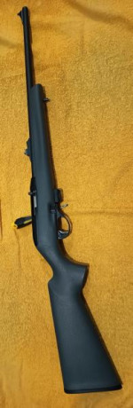 Se Vende esta carabina Semi-automática del Cal 22Lr.
La culata o armazón que soporta el arma es de material 52