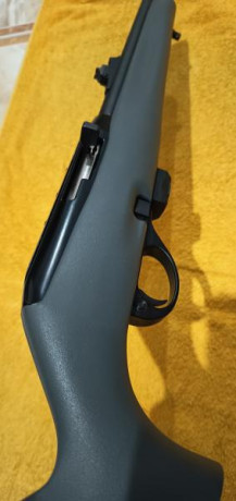 Se Vende esta carabina Semi-automática del Cal 22Lr.
La culata o armazón que soporta el arma es de material 51