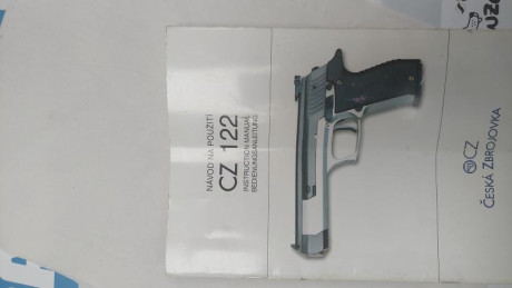 En venta CZ 122 SPORT, calibre 22lr, 2 cargadores, muy precisa, 800 gramos de peso, muy fácil de desmontar 00