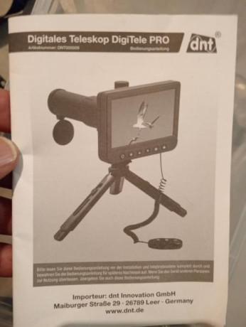 Telescopio digital dnt DigiTele PRO con trípode manfrotto que le da mayor estabilidad, incluido trípode 02