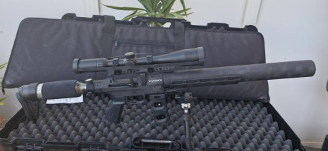 Vendo carabina AGT(AIRGUN TECHNOLOGY) Vixen long en calibre 5.5 (.22) casi nueva, tal y como se ve en 30