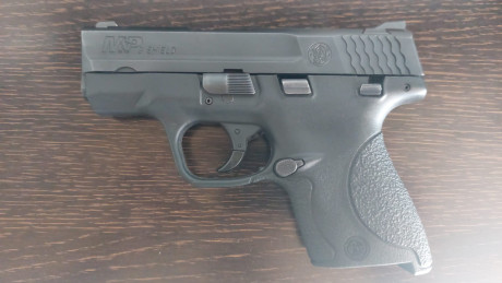  Buenas tardes

Mi hermano pone en venta su arma de uso personal, se trata de una S&W modelo M&P9 02