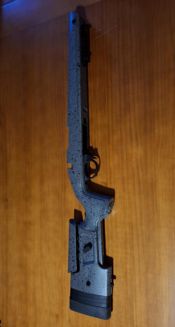 Vendo Culata Bergara HMR para rifle B14.
Culata sintética gris con pespuntes negros.
Chasis interior de 01