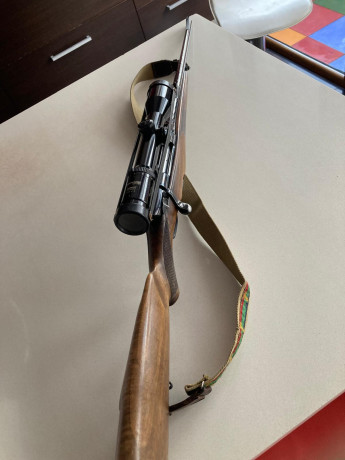 Vendo rifle Steyr Mannlicher-M calibre 30-06 Spr de cerrojo y gatillo con pelo y visor Swarovski Habicht 20