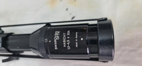 Lo dicho...cambio un visor de batida Swarovski que tiene sus años pero en buen estado, 1,5-4,5×20A Habicht 01